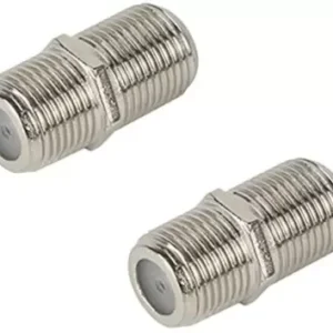 QICCT RG6 Cable-TV Jointer Jointer Wire Connector (White, Pack of 100)