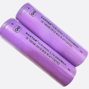 QICCT 18650 Lithium (Pack of 2) battery 2600mah 3.7v Rechargeble battery (Pack of 2)