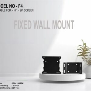QICCT-F4 Fixed TV Wall Mount Bracket for 14inch to 26 inch LCD/LED/Monitor/Smart TV