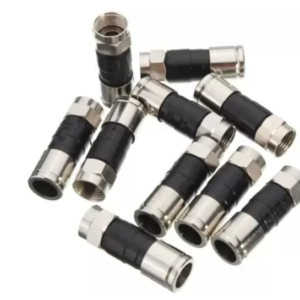 QICCT Coaxial RG-6 F Type Connector (Pack of 35) Multicolor RG-6 Wire Connector