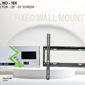 QICCT-18X Fixed TV Wall Mount Bracket for 26inch to 55inch LCD/LED/Monitor/Smart TV