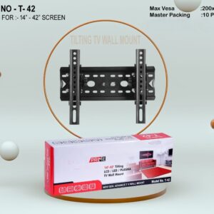 QICCT-T42 Tilting TV Wall Mount Bracket for 14inch to 42inch LCD/LED/Monitor/Smart TV