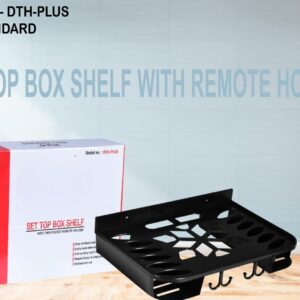 QICCT-DTH PLUS Set top Box Shelf with remote holder