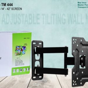 QICCT-TM444 Fully Adjustable TV Wall Mount Bracket for 14 inch to 42 inch LCD/LED/Monitor/Smart TV