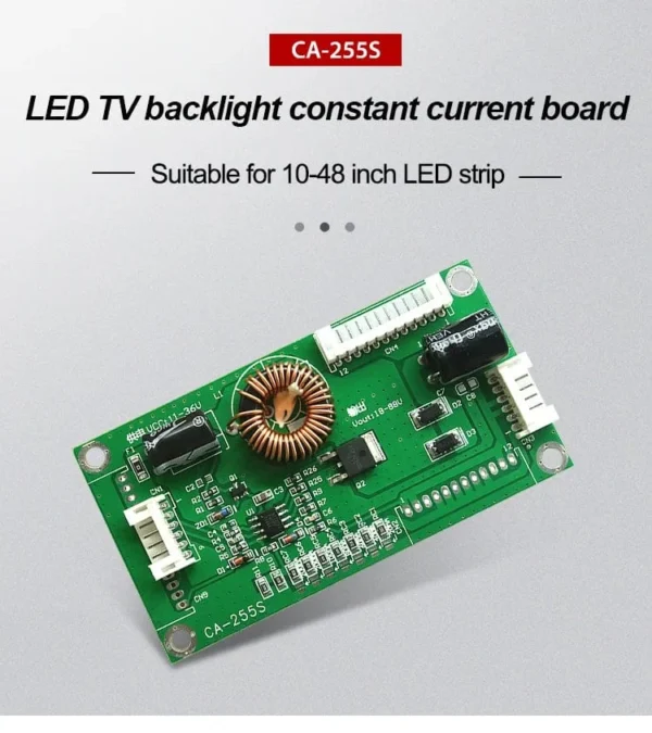 QICCT-CA-255S Single Coil Universal Backlight Inverter Board 10-48 Inch LED TV - Image 2